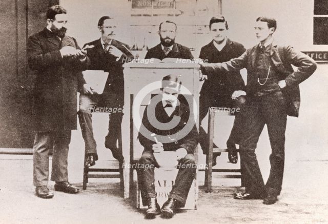Office staff of Caley, Norwich, Norfolk, 1885. Artist: Unknown