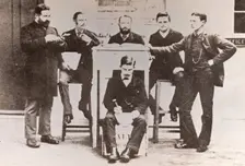 Office staff of Caley, Norwich, Norfolk, 1885