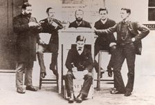 Office staff of Caley, Norwich, Norfolk, 1885