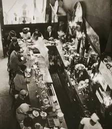 Office workers having lunch at the drug store counter, New York, USA, c1920s-c1930s. Creator: Unknown