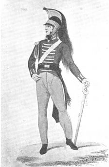 Officer, 2nd Regiment of the Life Guards, 1812, (1909). Creator: Unknown