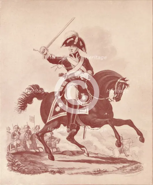 'Officer, 2nd Regiment Life Guards (Waterloo Period)', 1812-1815 (1909). Artist: Joseph Constantine Stadler.