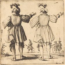 Officer with Plume, Seen from Behind, 1617 and 1621. Creator: Jacques Callot
