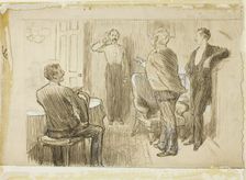 Officer and Orderly, 1870/91. Creator: Charles Samuel Keene
