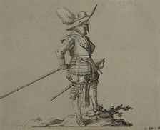 Officer facing right, holding spear. Creator: Herman Breekerveld