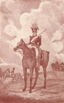 Officer, Foot Artillery c1825 (1909). Artist: Henry Thomas Alken