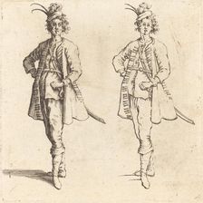 Officer, Front View, 1617 and 1621. Creator: Jacques Callot