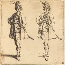 Officer, Front View, 1617 and 1621. Creator: Jacques Callot