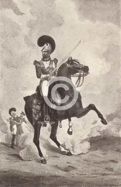 'Officer, Life Guards', 1909. Artist: Henry Thomas Alken.