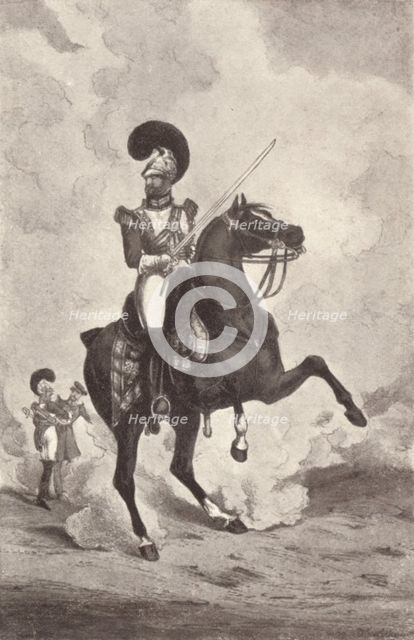 'Officer, Life Guards', 1909. Artist: Henry Thomas Alken.