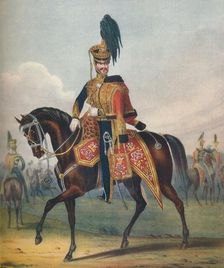 Officer of the 10th (the Prince of Wales's Own) Royal Regiment of Hussars 19th century (1909). Artists: Ralph Nevill, L Mansion, S Eschauzier