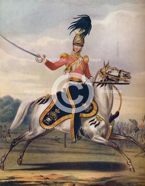 Officer of the 17th Lancers, c1833. (1914). Artist: Unknown