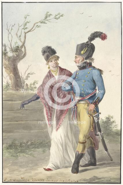 Officer of the Batavian army, 1801. Creator: Jan Antony Langendijk.