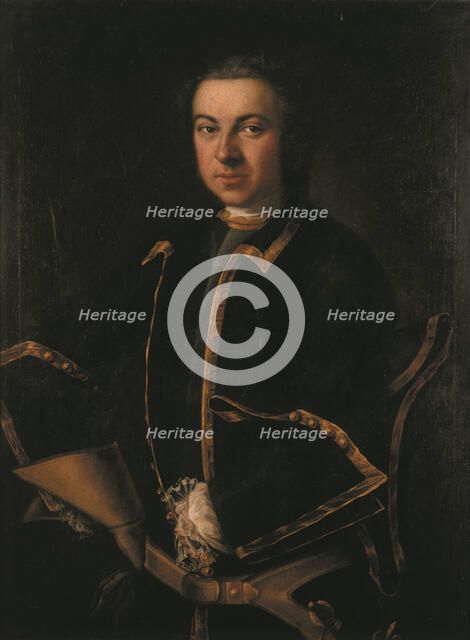 Officer of the guard, End 1720s. Artist: Anonymous  