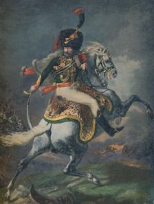 Officer of the Mounted Chasseurs Charging. (Imperial Guard) c1812, (1896). Creator: Unknown