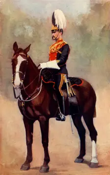 Officer of the Ninth Lancers 1900. Creator: Unknown