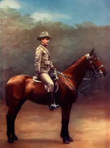 Officer of the Victoria Mounted Rifles 1901. Creator: Gregory & Co
