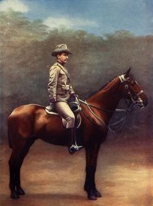 Officer of the Victoria Mounted Rifles 1901. Creator: Gregory & Co