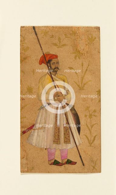 Officer of Shah Jahan, 1635-1640. Artist: Unknown.