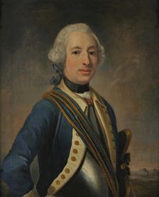 Officer portrait, (c1760s). Creator: Johan Henrik Scheffel