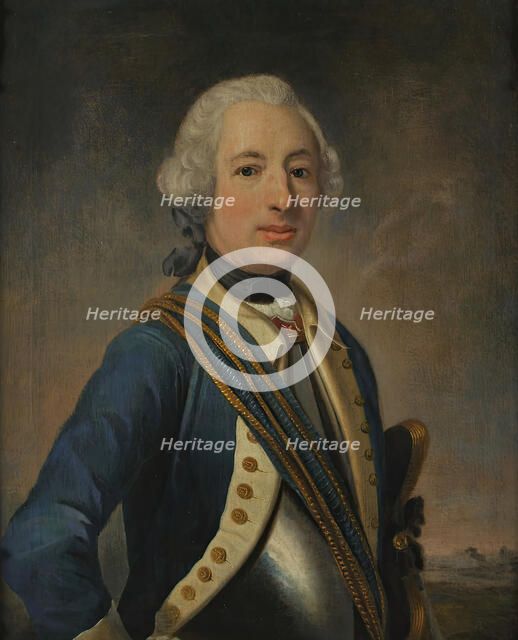 Officer portrait, (c1760s). Creator: Johan Henrik Scheffel.