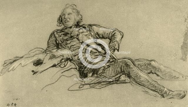 'Officer resting', 1752-1753, (1928). Artist: Giovanni Battista Tiepolo.