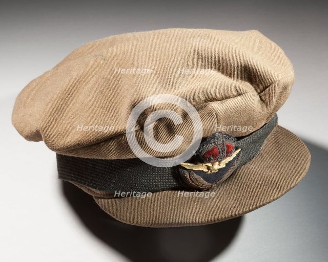 Officer's service cap, Royal Flying Corps, ca. 1910s. Creator: Lincoln Bennet Company Ltd.