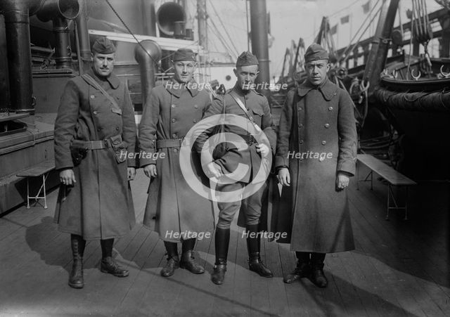 Officers, 130th Fld. Art., 24 April 1919. Creator: Bain News Service.