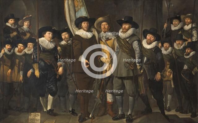 Officers and Other Civic Guardsmen of the IIIrd District of Amsterdam, under the Command of Captain  Creator: Thomas de Keyser.