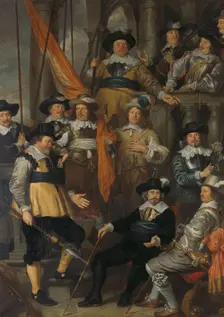Officers and Other Civic Guardsmen of District XVIII in Amsterdam, under the Command of Captain Albe Creator: Govaert Flinck