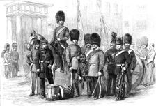 Officers and Privates of the Hon. Artillery Company of London, 1861. Creator: W Thomas