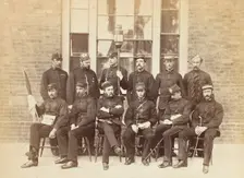 Officers at the School of Military Engineering, Chatham, 1850s. Creator: Attributed to Philip Henry Delamotte
