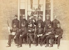 Officers at the School of Military Engineering, Chatham, 1850s. Creator: Attributed to Philip Henry Delamotte