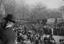 Officers going to Wh. House, between c1910 and c1915. Creator: Bain News Service
