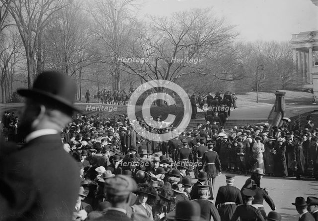 Officers going to Wh. House, between c1910 and c1915. Creator: Bain News Service.