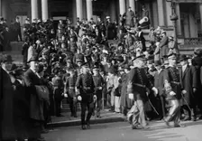 Officers going to Wh. House, between c1910 and c1915. Creator: Bain News Service