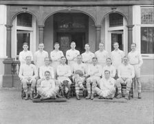 Officers football team group portrait, c1935. Creator: Kirk & Sons of Cowes