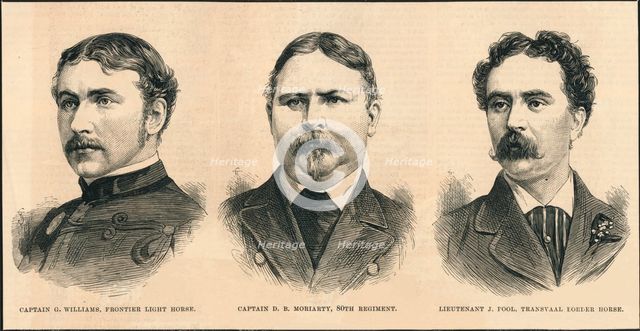 'Officers Killed in the Zulu War', 1879.  Creator: Unknown.