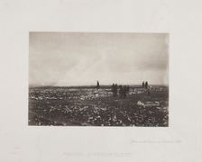Officers on the Lookout at Cathcart's Hill, 1855. Creator: Roger Fenton (British, 1819-1869)
