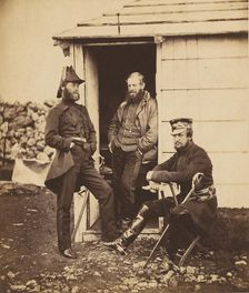 Officers on the Staff of Lt. General Sir G. Brown., 1855. Creator: Roger Fenton