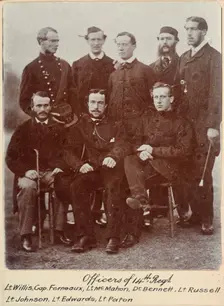 Officers of 14th Regt. - Willis, Ferneaux, McMahon, Dr Bennett, Russell, Johnson, Edwards..., c.1900 Creator: William Francis Gordon