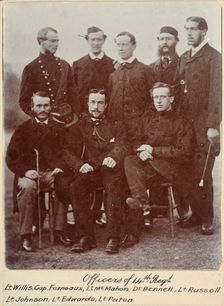 Officers of 14th Regt. - Willis, Ferneaux, McMahon, Dr Bennett, Russell, Johnson, Edwards..., c.1900 Creator: William Francis Gordon