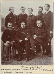 Officers of 14th Regt. - Willis, Ferneaux, McMahon, Dr Bennett, Russell, Johnson, Edwards..., c.1900 Creator: William Francis Gordon