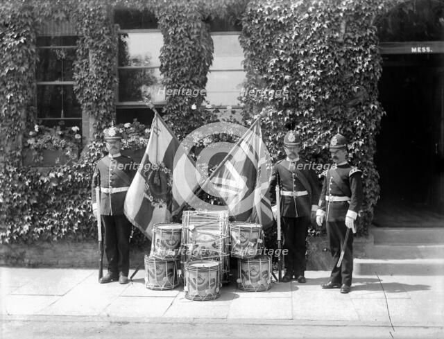 Officers of Oxfordshire Light Infantry 4th Batallion, Oxfordshire, c1860-c1922. Artist: Henry Taunt