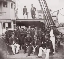 Officers of "Mendota", 1861-65. Creator: Unknown