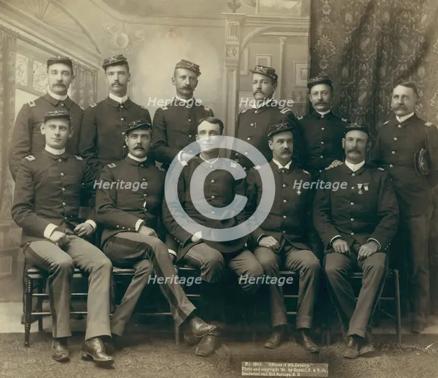 Officers of the 9th Cavalry, 1891. Creator: John C. H. Grabill.
