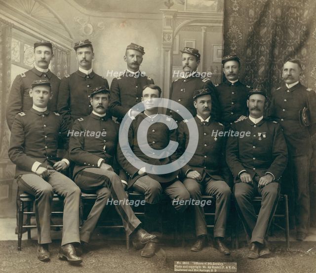 Officers of the 9th Cavalry, 1891. Creator: John C. H. Grabill.