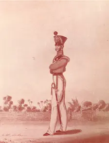 Officers of the Madras Army (Light Infantry) c1837-1843, (1909). Artist: William Hunsley