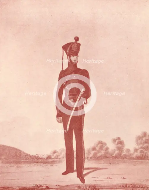 'Officers of the Madras Army (Rifles)', c1837-1843, (1909). Artist: William Hunsley.