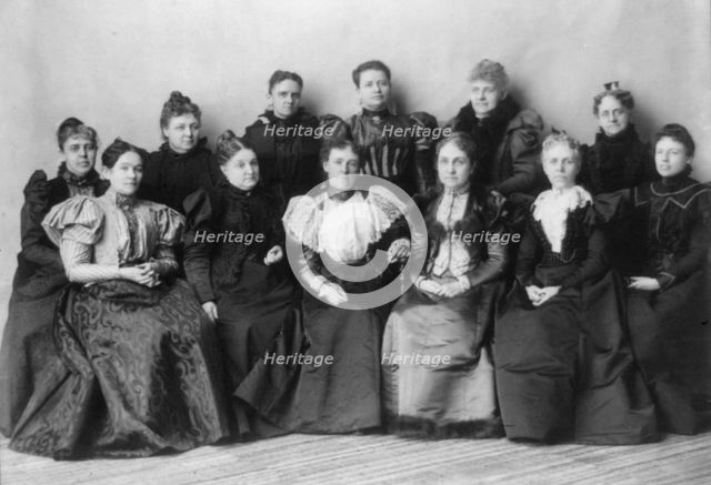 Officers of the Mothers' Congress, Feb. 7, 1897, Washington, D.C.  Creator: Frances Benjamin Johnston.